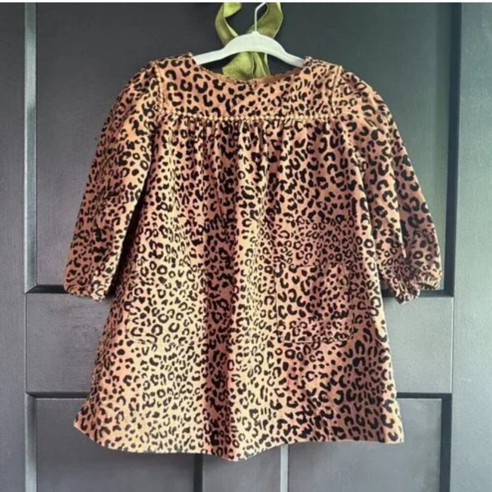 Baby Gap l Cheetah Print Corduroy Dress l Size 2T